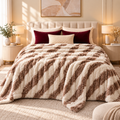 Brown & Ivory AC Fleece Blanket